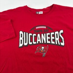 NFL Team Apparel Tampa Bay Buccaneers Red Long Sleeve Shirt Mens 3XL Graphic Tee